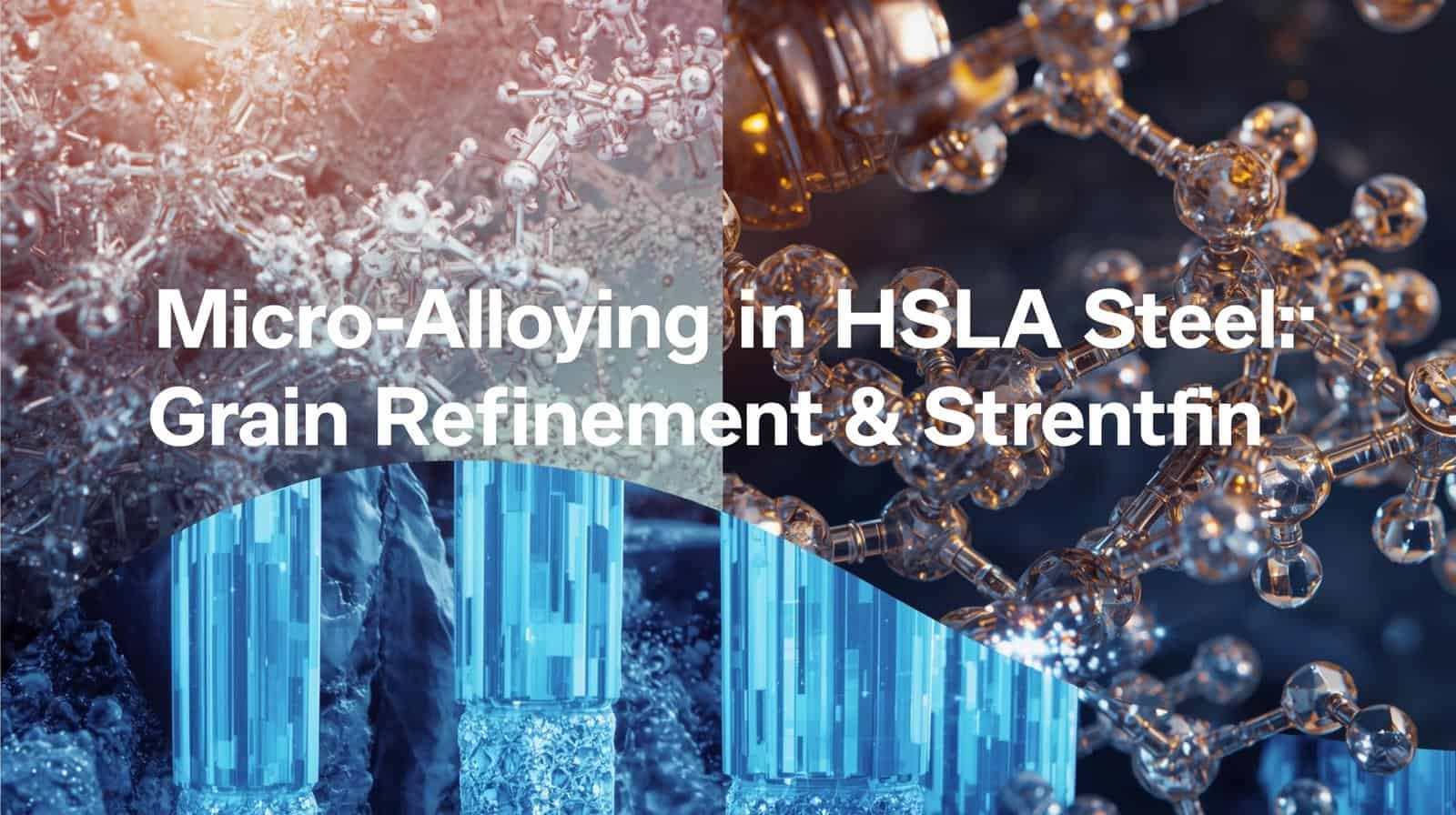 HSLA鋼における微量合金添加：結晶粒微細化と強度